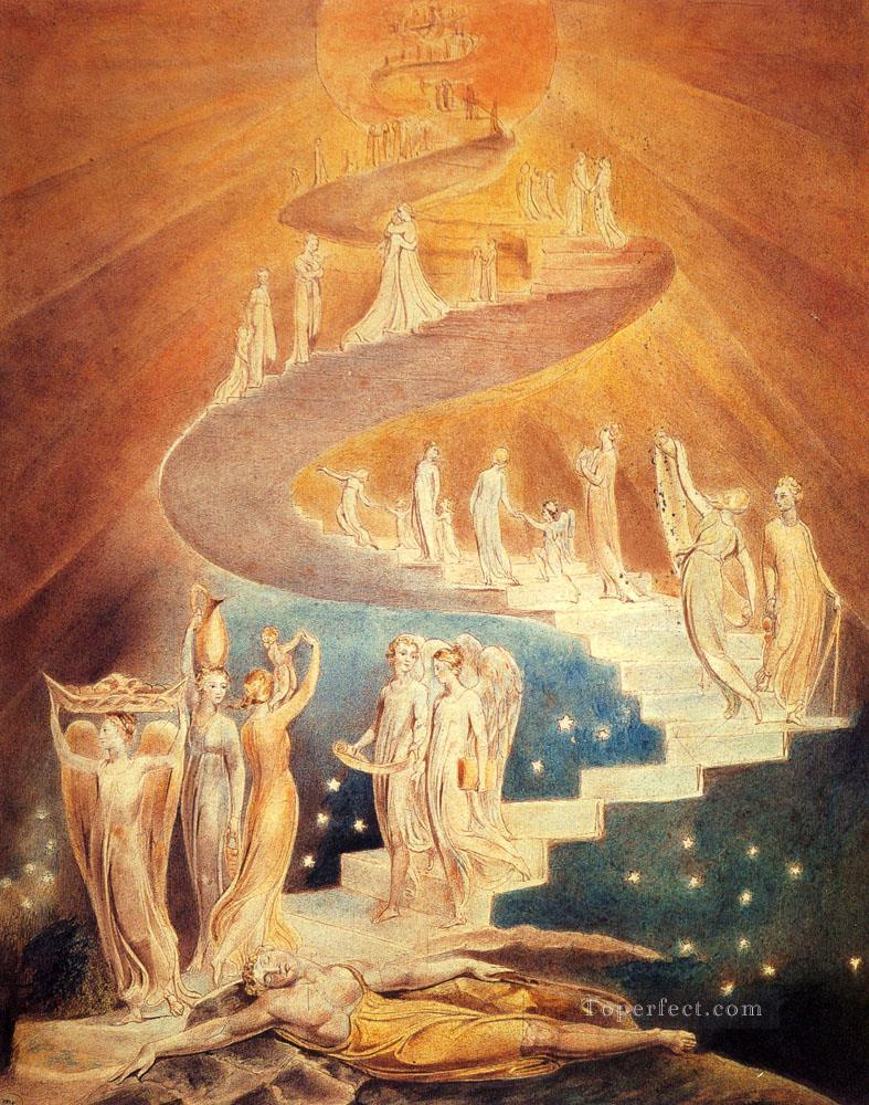 Jacobs Ladder Romanticism Romantic Age William Blake Oil Paintings